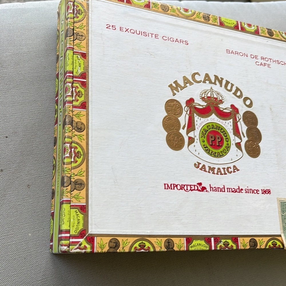 Vintage Macanudo Baron De Rothschild Cafe Cigar Box Excellent Condition … - Picture 3 of 10